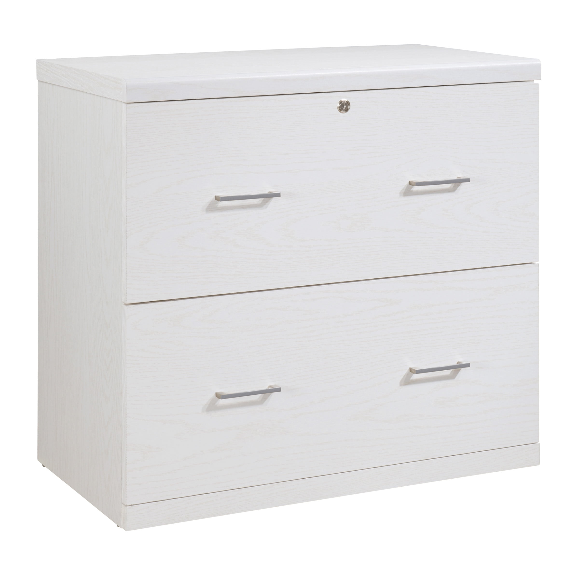 Alpine 2-Drawer Engineered Wood Lateral File with Lockdowel  in White Finish