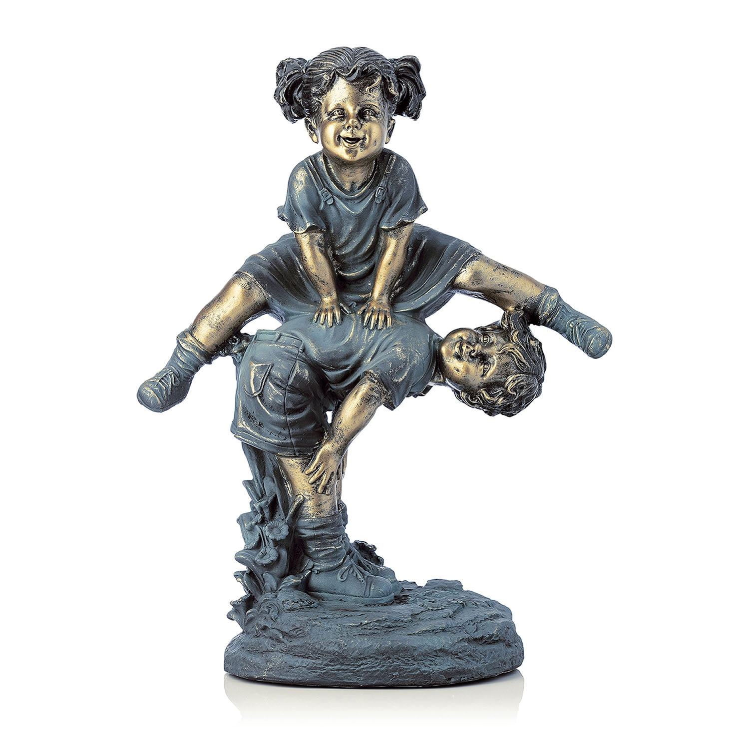 Alpine Corporation Niña Saltando sobre la Estatua Del Niño