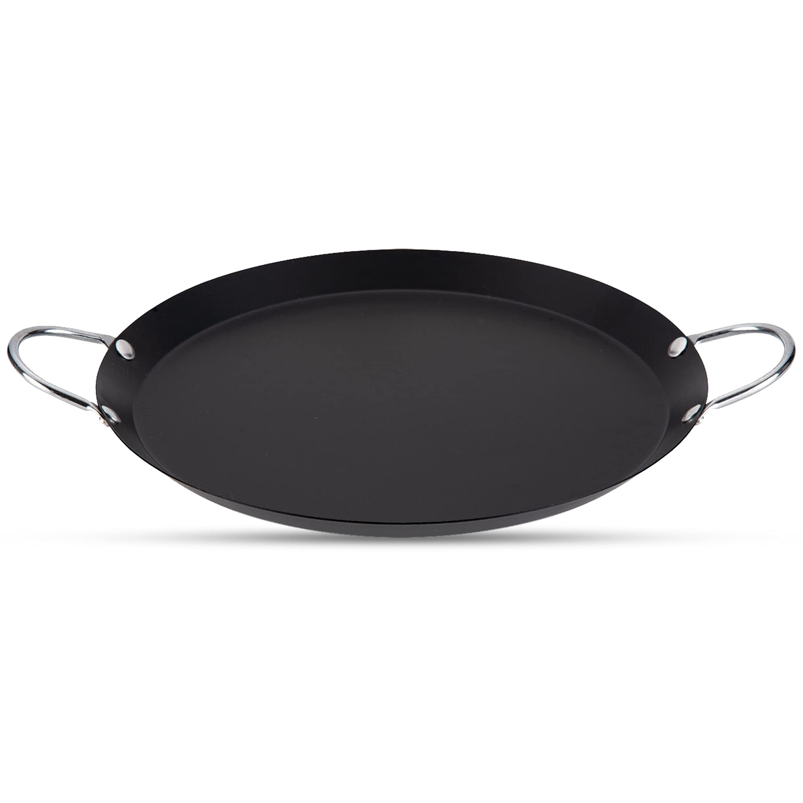 Alpine Cuisine 14 in Round Nonstick Carbon Steel Griddle Pan
