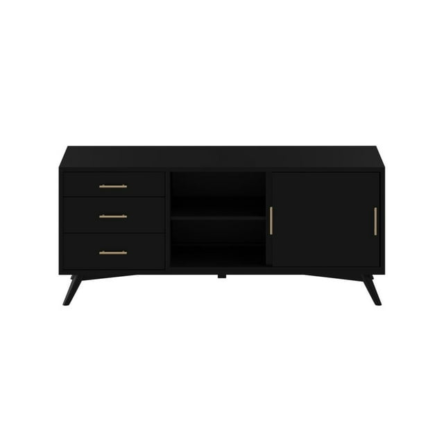 Alpine Furniture Flynn Large TV Console, Black