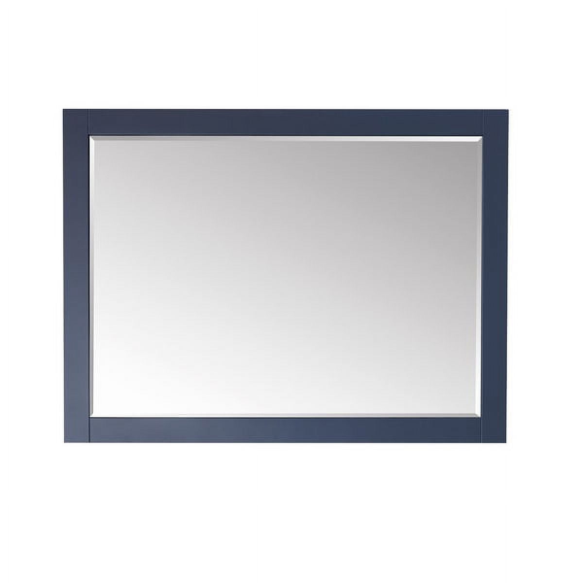 Altair Design Ivy 48" Rectangular Bathroom Wood Framed Wall Mirror in Royal Blue