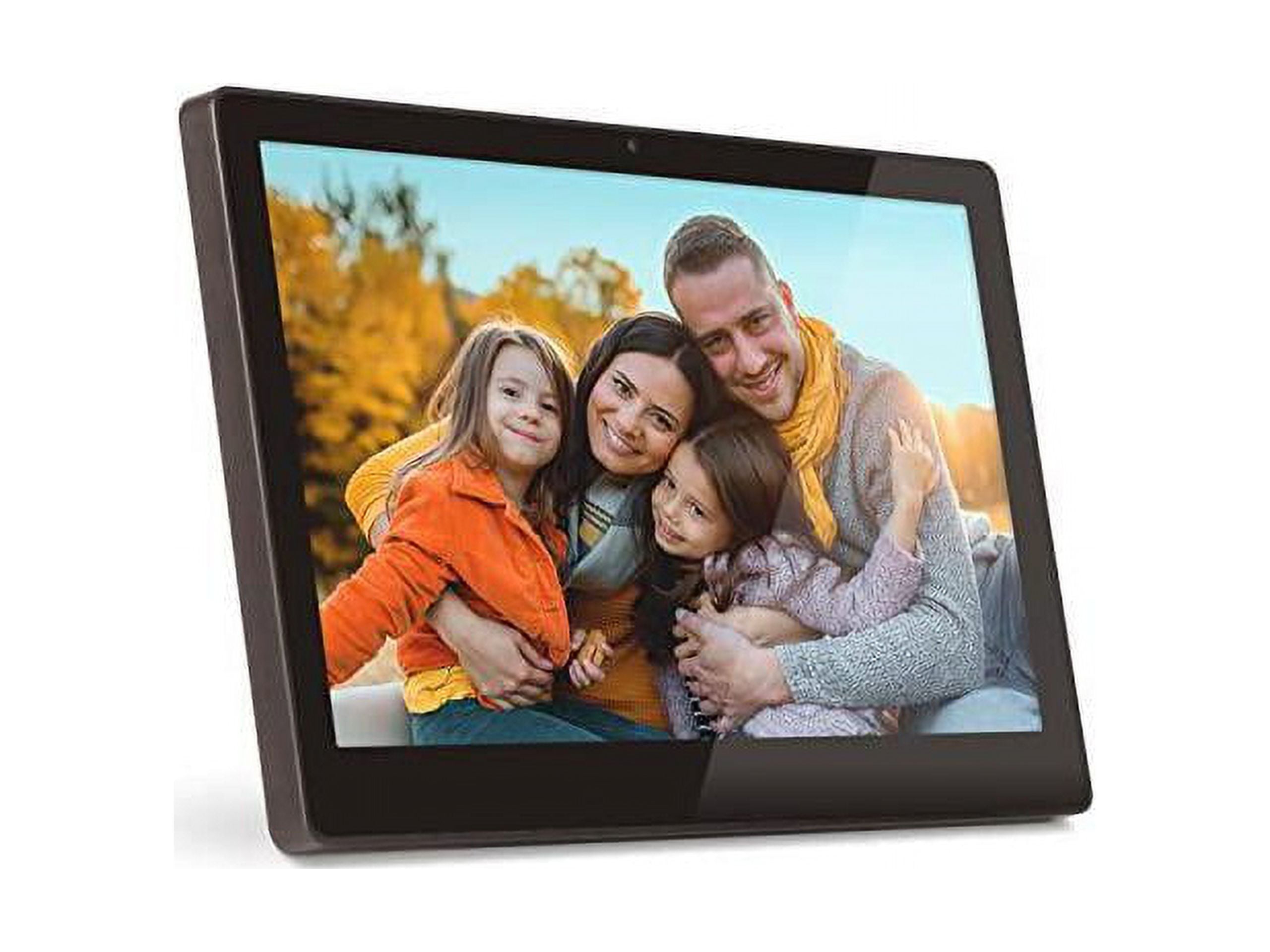 Aluratek 11.6" WiFi Digital Photo Frame with Live Video Chat, Touchscreen, 16GB Built-in Memory (AFT11F), Black