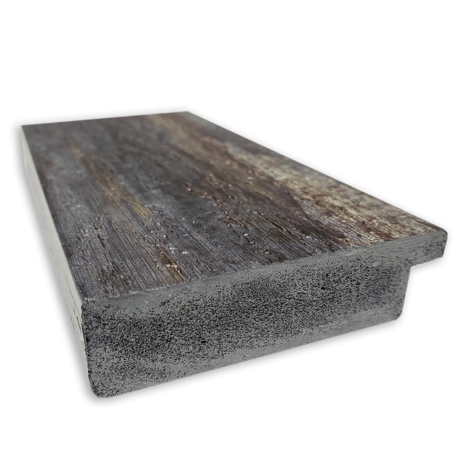 Amanti Art Beveled Bathroom Wall Mirror - Bark Rustic Char Frame Bark Rustic Char Outer Size: 41 x 29 in Silver, Brown, Black