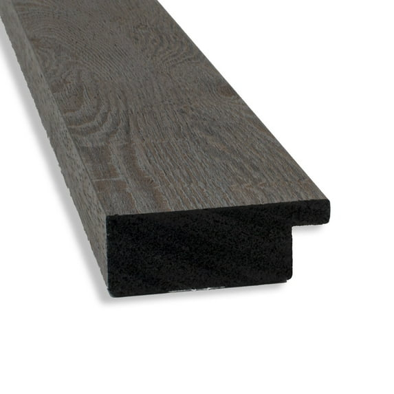 Amanti Art Beveled Bathroom Wall Mirror - Rustic Plank Grey Narrow Frame Outer Size: 21 x 27 in