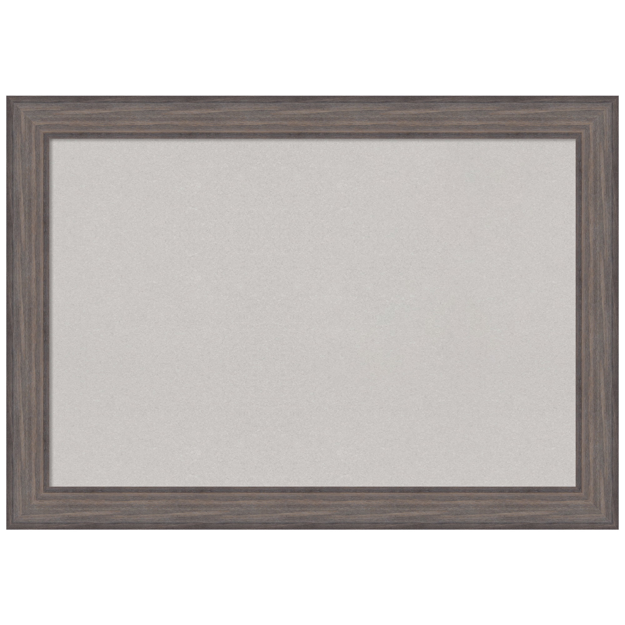 Amanti Art Grey Cork Board Wood Framed Country Barnwood Bulletin Board 41 in. x 29 in.