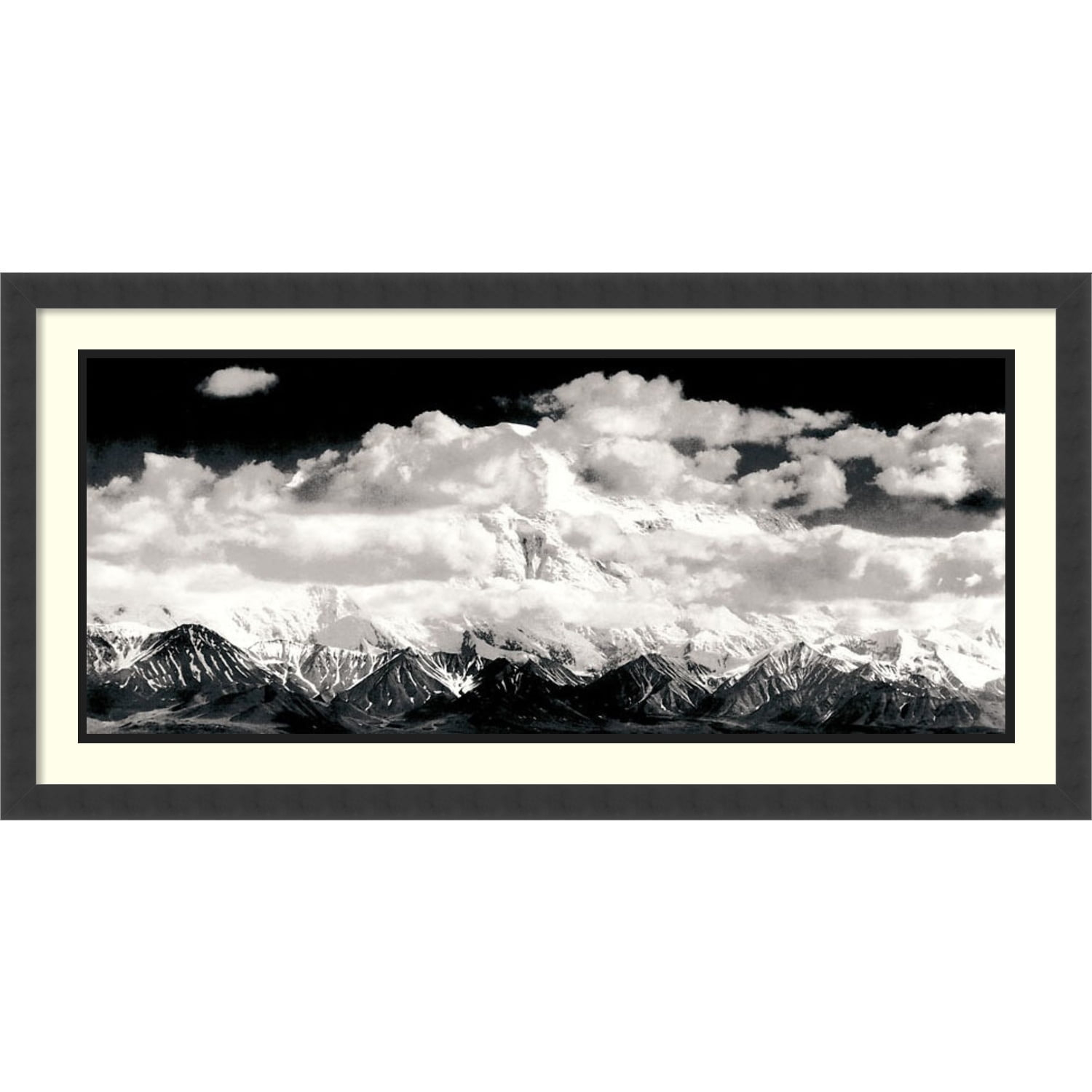 Amanti Art Dsw01252 19-5/8" X 39" "Mount Mckinley Range, Clouds, Denali National Park,
