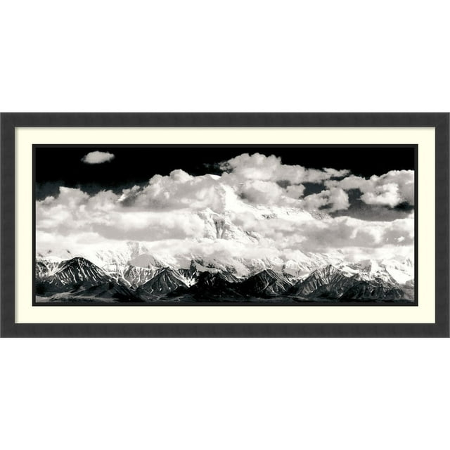 Amanti Art Dsw01252 19-5/8" X 39" "Mount Mckinley Range, Clouds, Denali National Park,
