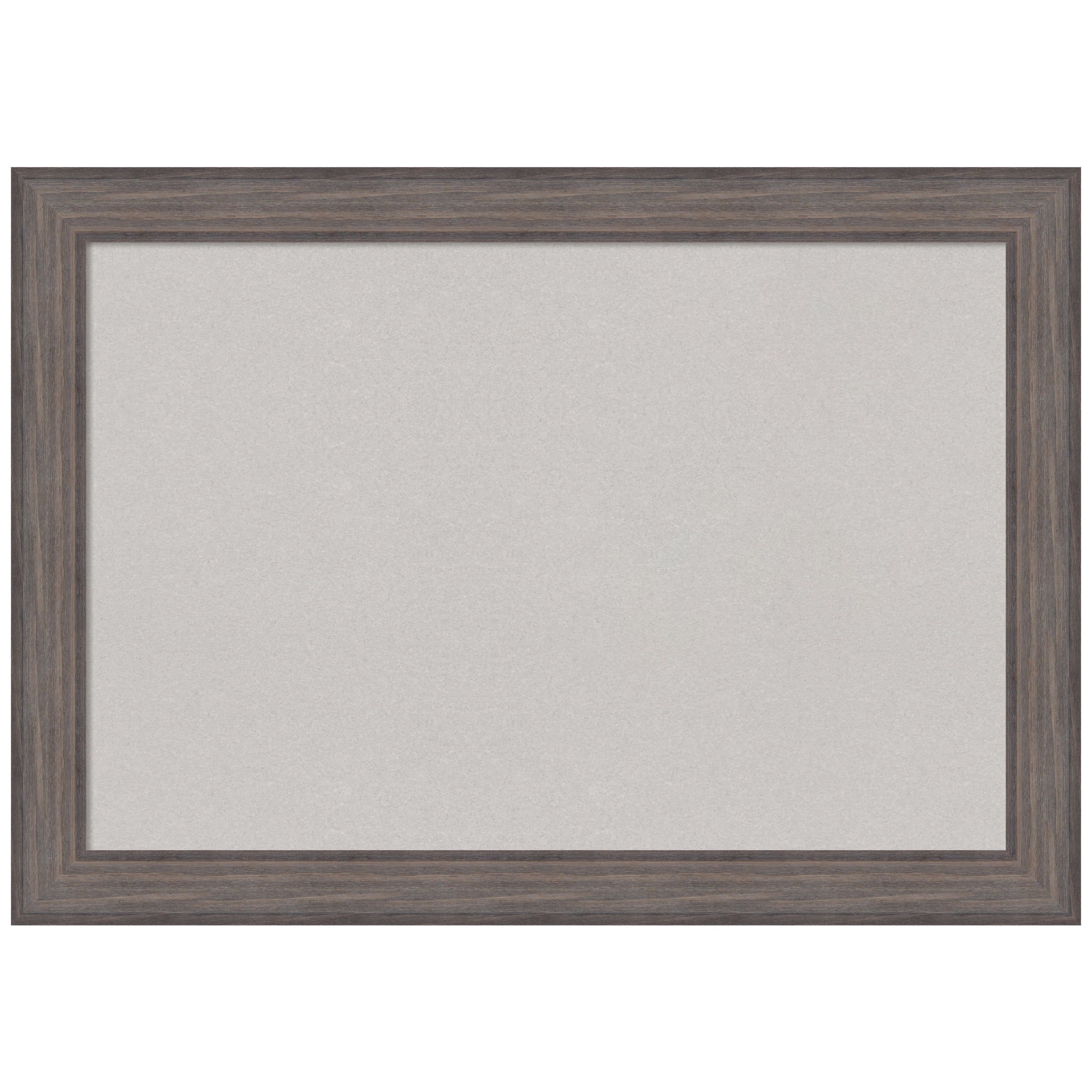 Amanti Art Grey Cork Board Wood Framed Country Barnwood Bulletin Board 41 in. x 29 in.