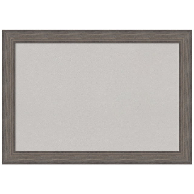 Amanti Art Grey Cork Board Wood Framed Country Barnwood Bulletin Board 41 in. x 29 in.