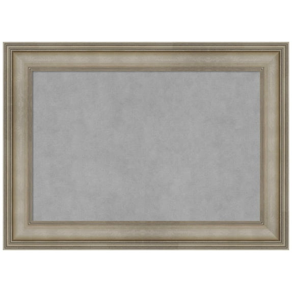 Amanti Art Mezzanine Antique Silver Narrow Framed Magnetic Board 29 x 21 in.