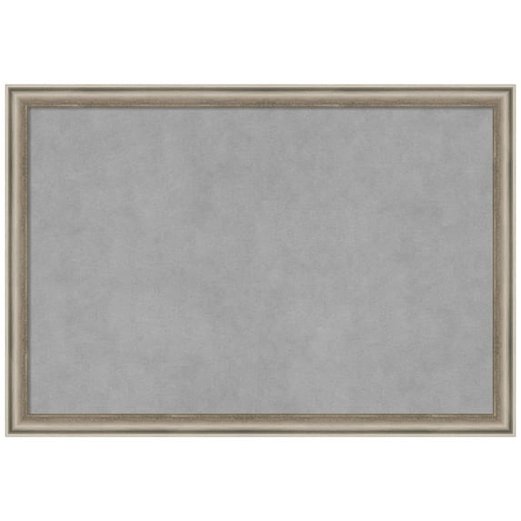 Amanti Art Salon Scoop Pewter Framed Magnetic Board 26 x 18 in.