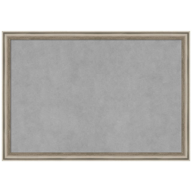 Amanti Art Salon Scoop Pewter Framed Magnetic Board 26 x 18 in.