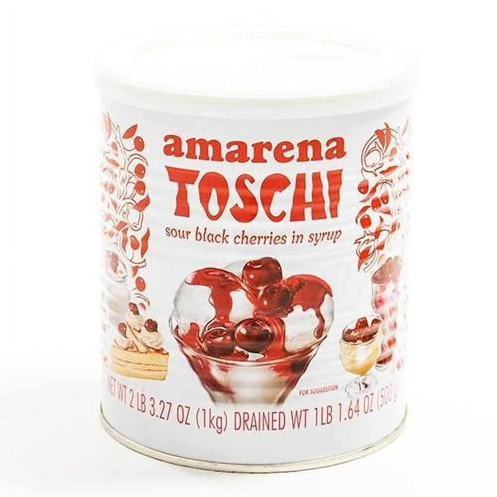 Amarena Black Cherries in Syrup by Toschi - 1 kg (2.2 pound)