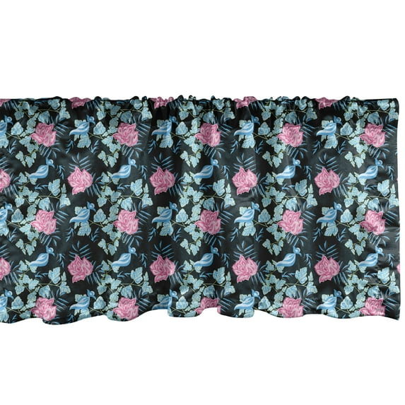 Ambesonne Botanical 54" Window Valance | Wayfair