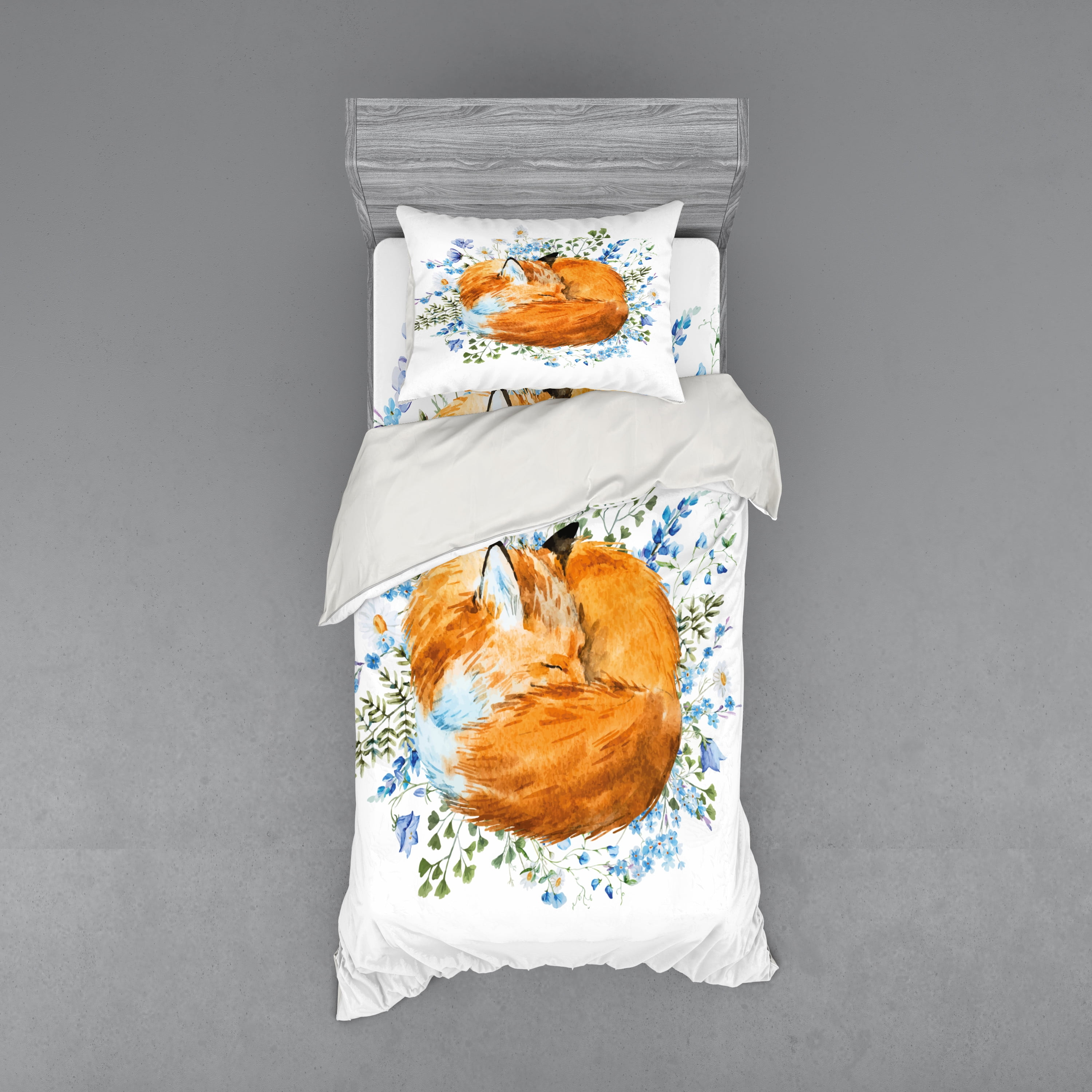 Ambesonne Fox Modern & Contemporary Duvet Cover Set