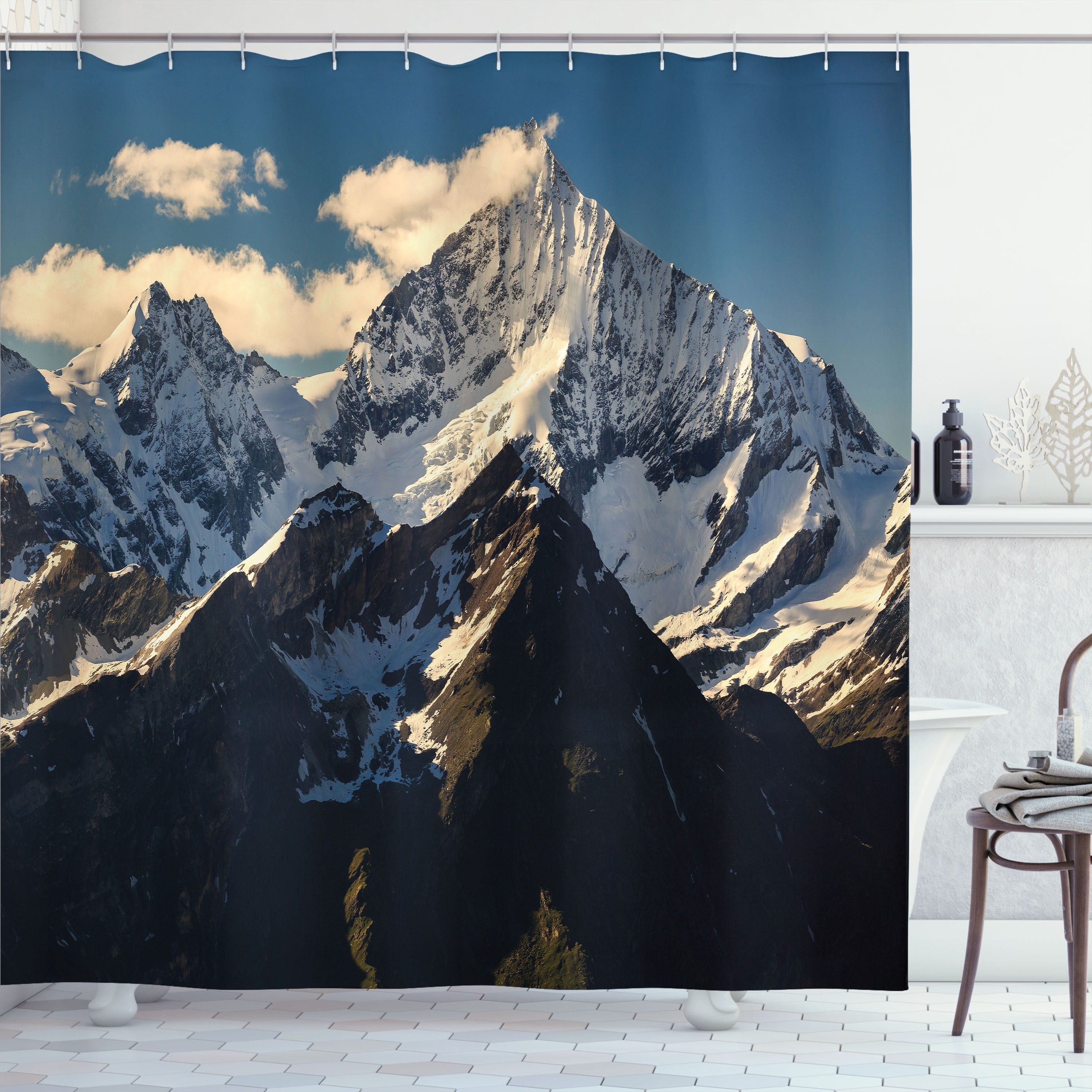 Ambesonne Lake Shower Curtain with Hooks Included