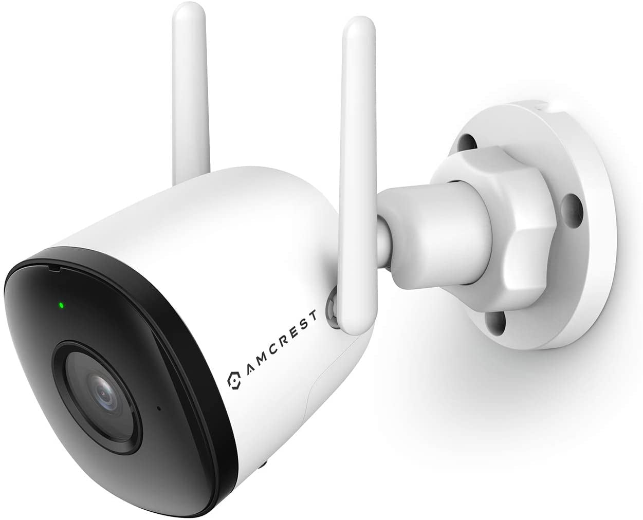 Amcrest 1080P WiFi Camera Outdoor, Smart Home 2MP Bullet IP Security Camera Outdoor Wireless, 98ft Nightvision, Built-in Mic, 102° FOV, 256GB MicroSD Storage (Sold Separately), ASH22-W (Wired Power)