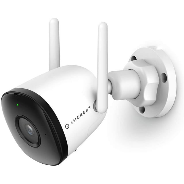 Amcrest 1080P WiFi Camera Outdoor, Smart Home 2MP Bullet IP Security Camera Outdoor Wireless, 98ft Nightvision, Built-in Mic, 102° FOV, 256GB MicroSD Storage (Sold Separately), ASH22-W (Wired Power)