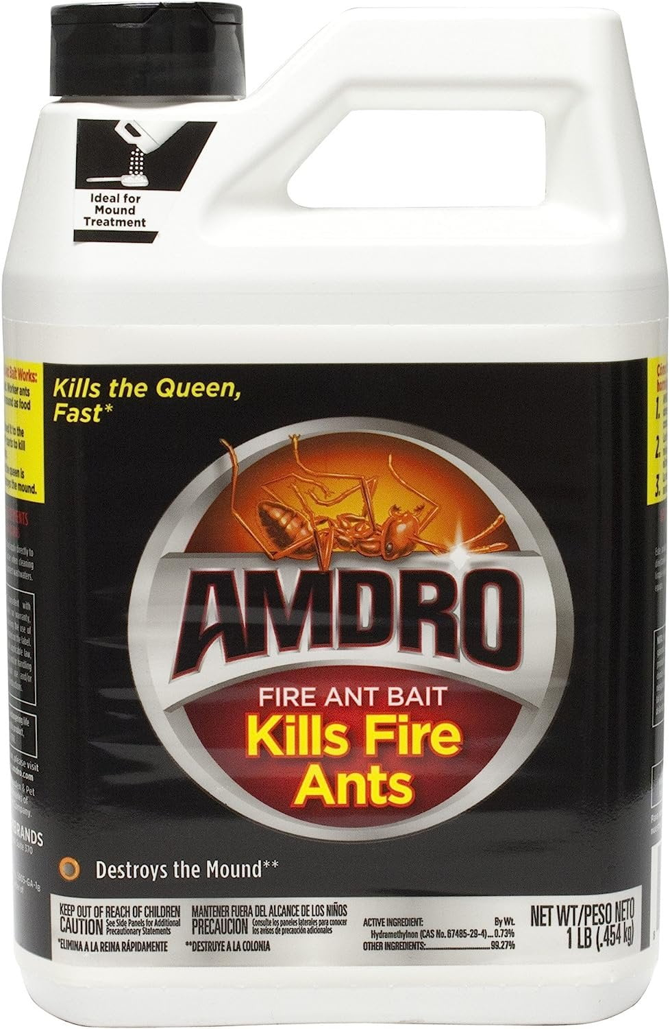 Amdro Outdoor Fire Ant Killer Bait for Mounds and Lawns, 1 lb.