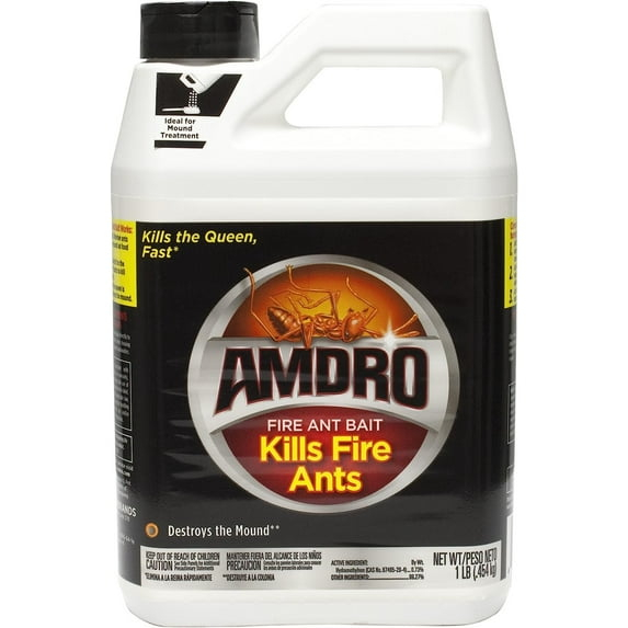 Amdro Outdoor Fire Ant Killer Bait for Mounds and Lawns, 1 lb.