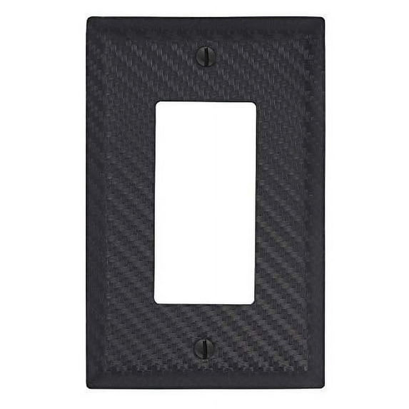 Amerelle 944RBK Moderne Wallplate 1 Rocker Steel Black 1-Pack