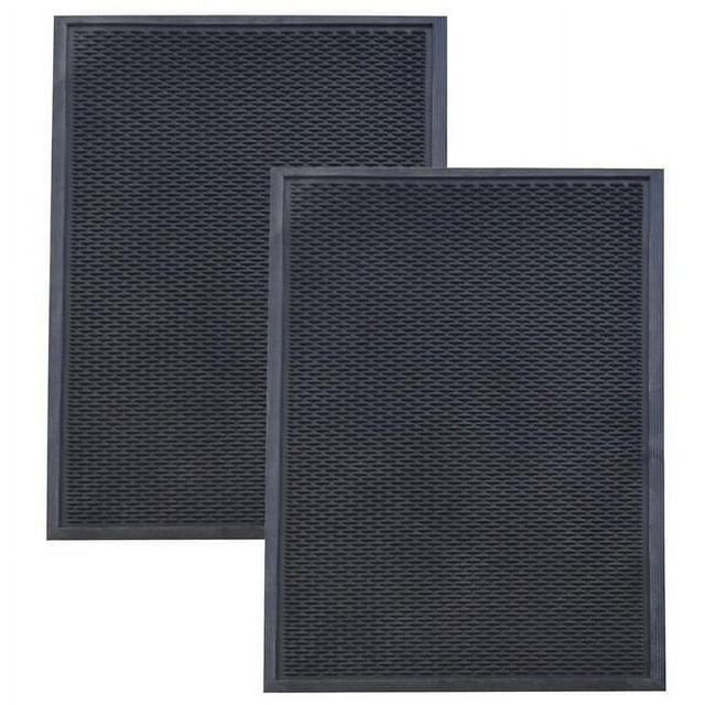 AmeriHome AmeriHome 35.5'' W x 59'' L Garage Flooring in Black (Set of 2)
