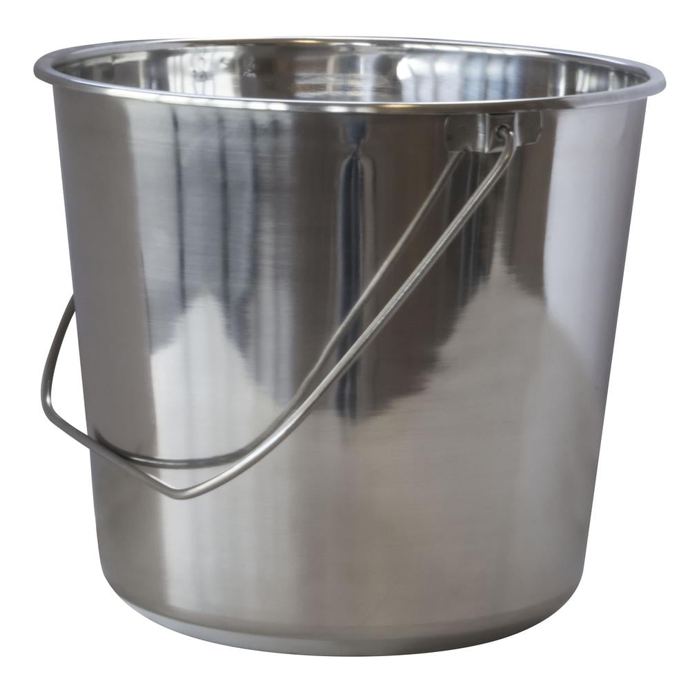 AmeriHome Large Stainless Steel Bucket Set – 3 Piece