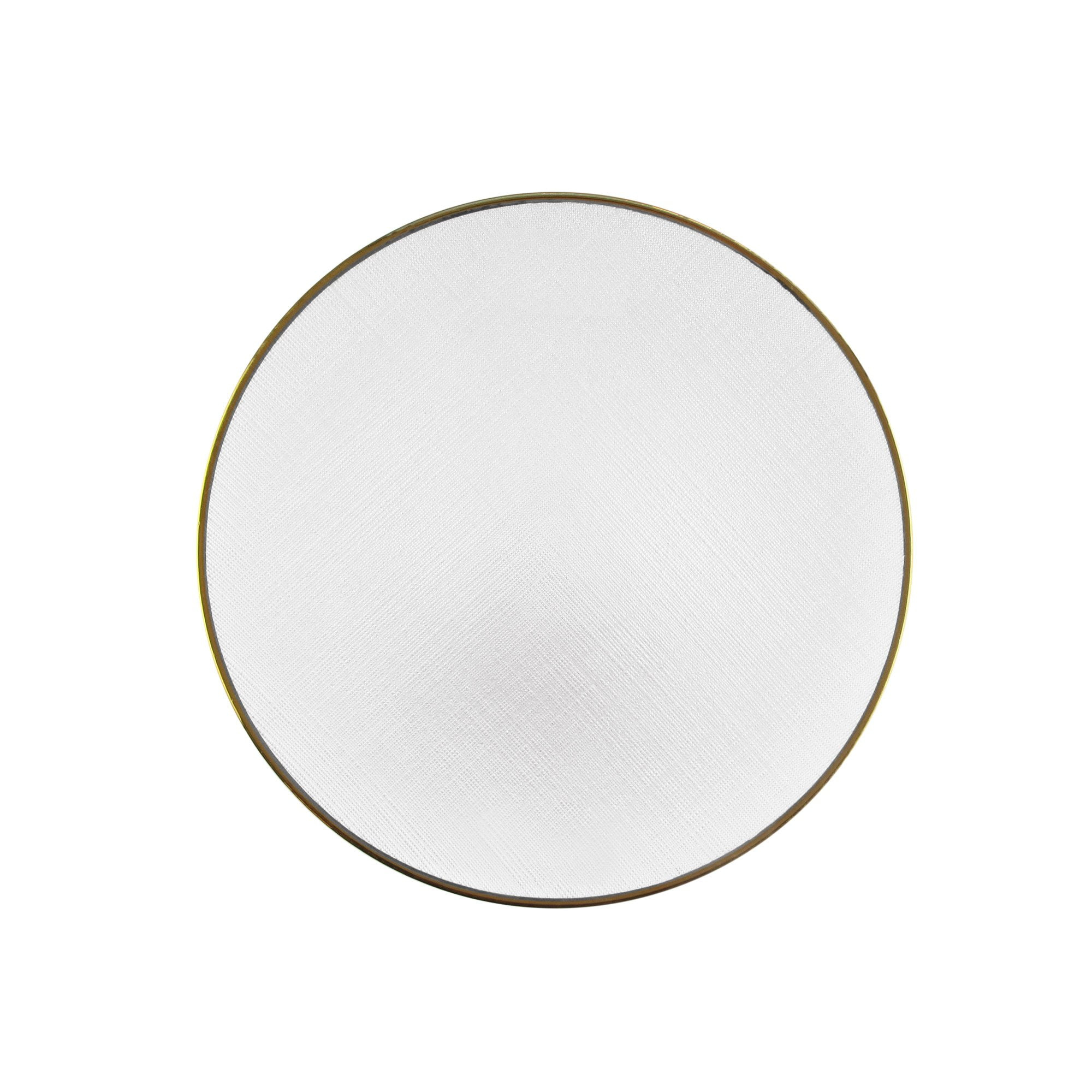 ChargeIt by Jay Laurel Charger Plate 13” Decorative Glass Service Plate for Home, Professional Dining, Perfect for Upscale Events, Dinner Parties, Weddings, Banquets, Catering, 1 Piece, White