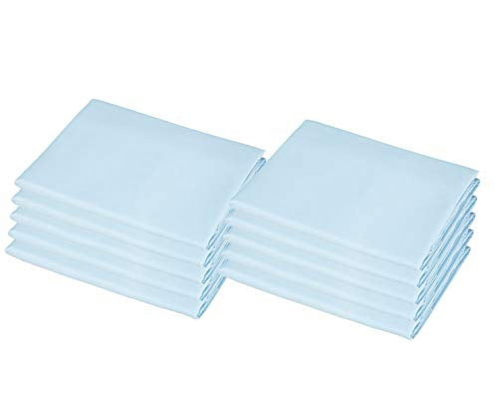 American Baby Company 10-Piece 100% Natural Cotton Percale Standard Daycare/Pre-School Cot Sheet, Blue, 23" x 51", Soft Breathable, for Boys and Girls