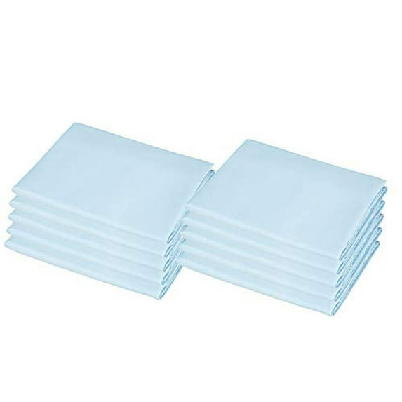 American Baby Company 10-Piece 100% Natural Cotton Percale Standard Daycare/Pre-School Cot Sheet, Blue, 23" x 51", Soft Breathable, for Boys and Girls