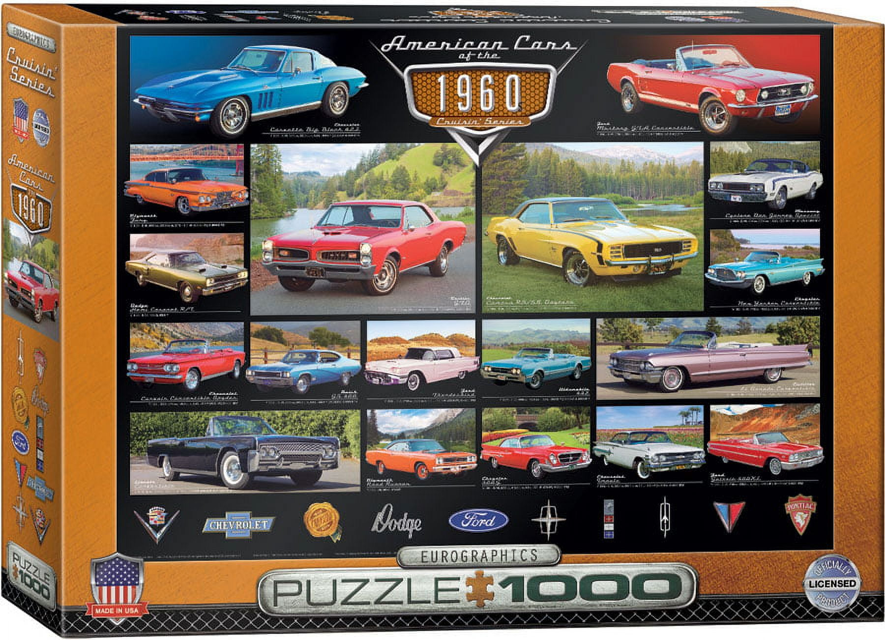 American Cars of the 1960s 1000-Piece Puzzle
