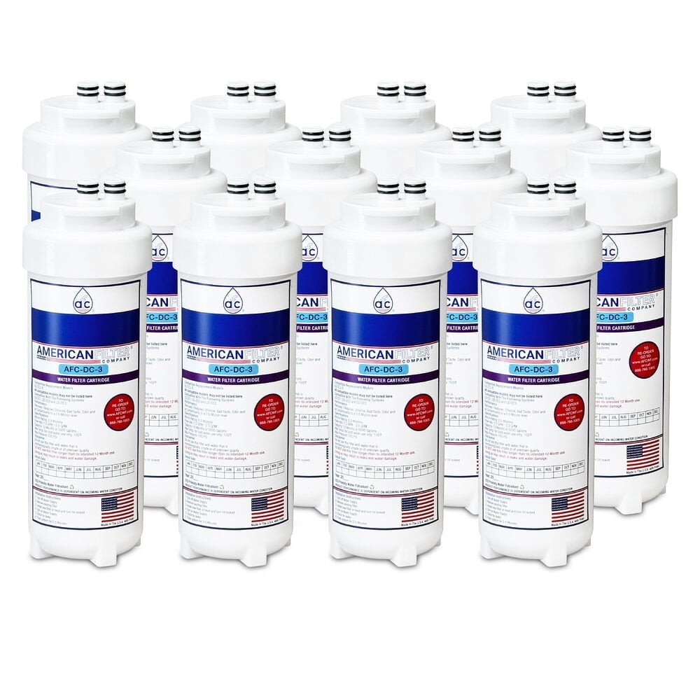 American Filter Company™ # AFC-DC-3 , Compatible with Culligan® US-DC3-R water filter cartridge -Made in U.S.A. - 12 Filters