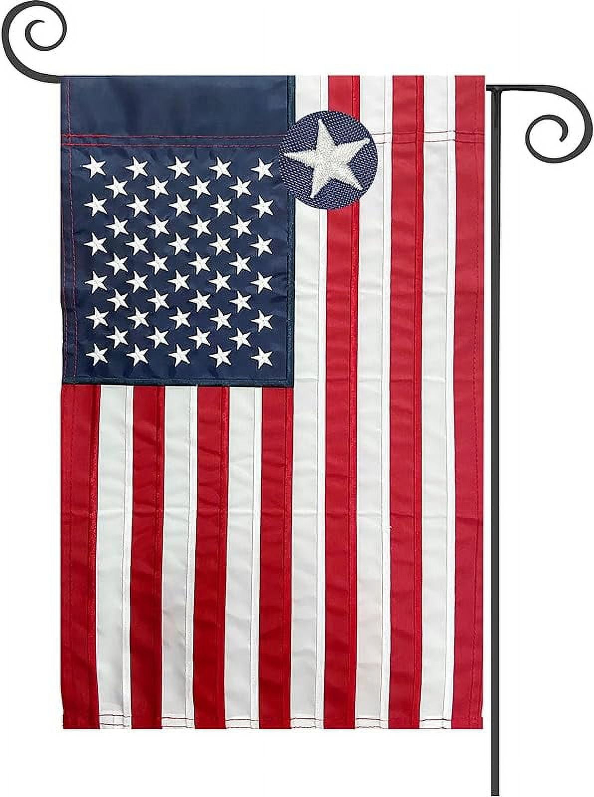 American Flag USA Garden Flag 12 x 18 - Patriotic Double Sided Small American Flags for Yard (American Garden Flag)