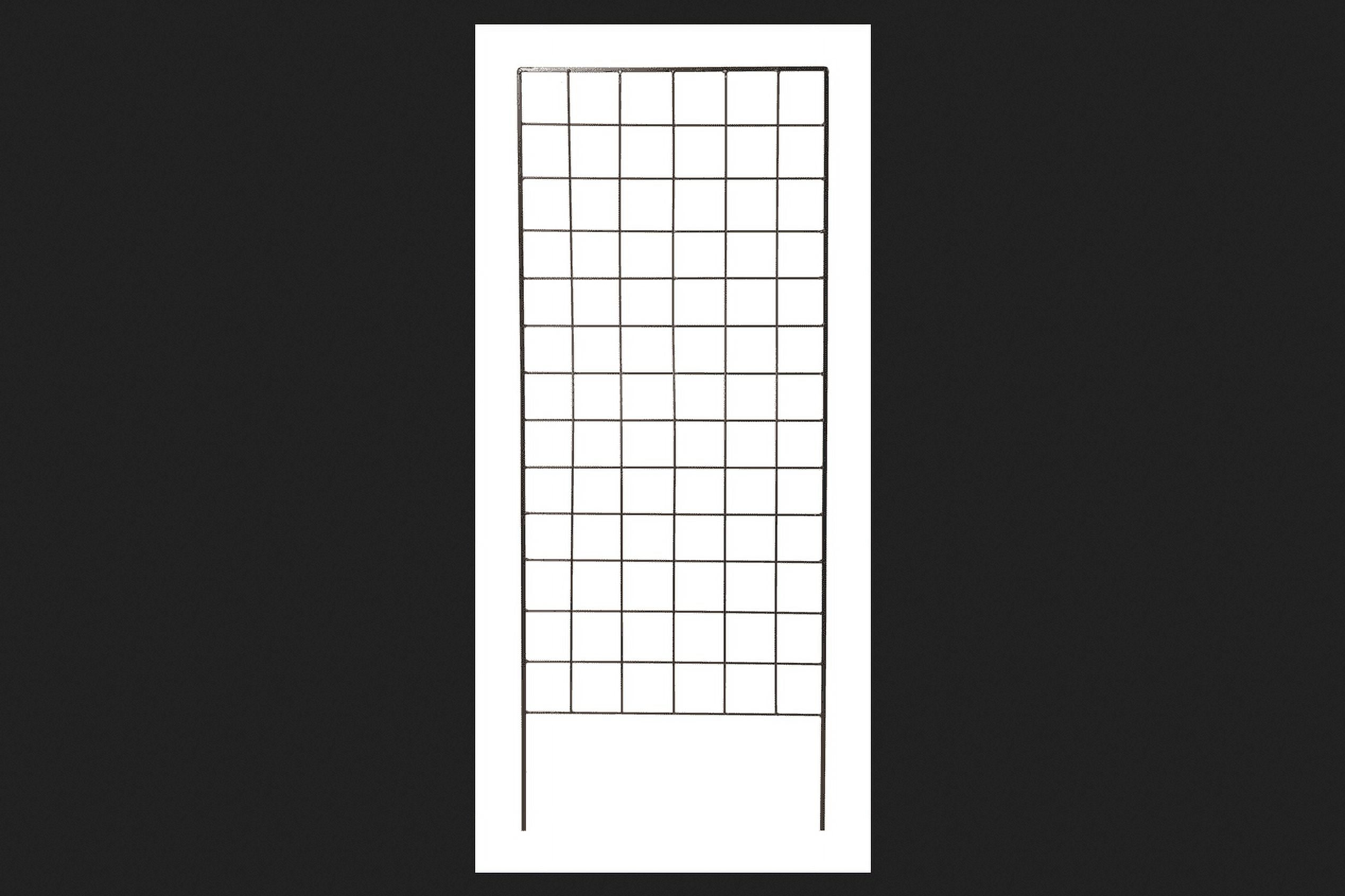 American GardenWorks 64 in. H Black Steel Garden Trellis