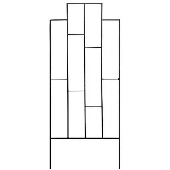 American GardenWorks Contemporary Trellis, Matte Black, 64"H