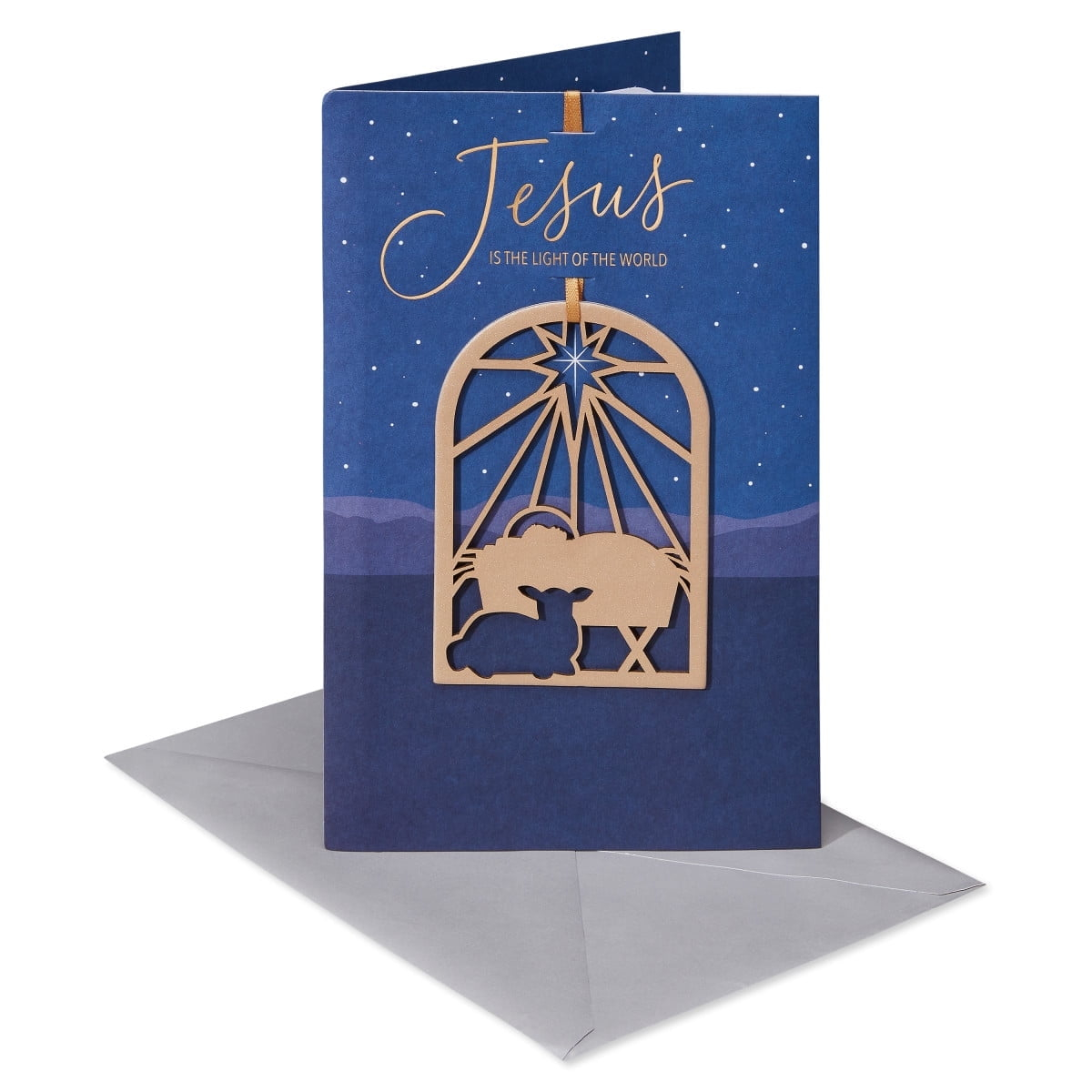 American Greetings Religious Christmas Card with Ornament Keepsake (The Blessings of This Holy Season)