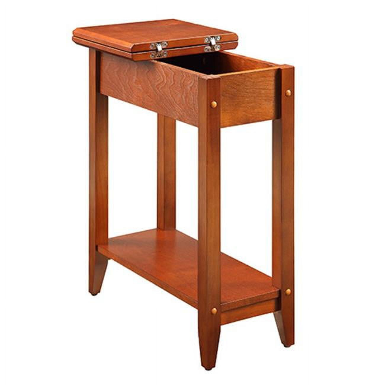 Convenience Concepts American Heritage Flip Top End Table, Cherry