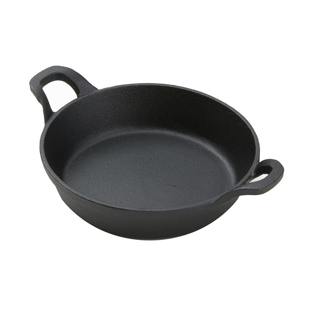 American Metalcraft CIPR7251 Medium Cast Iron Casserole Pan, Round, Black C80