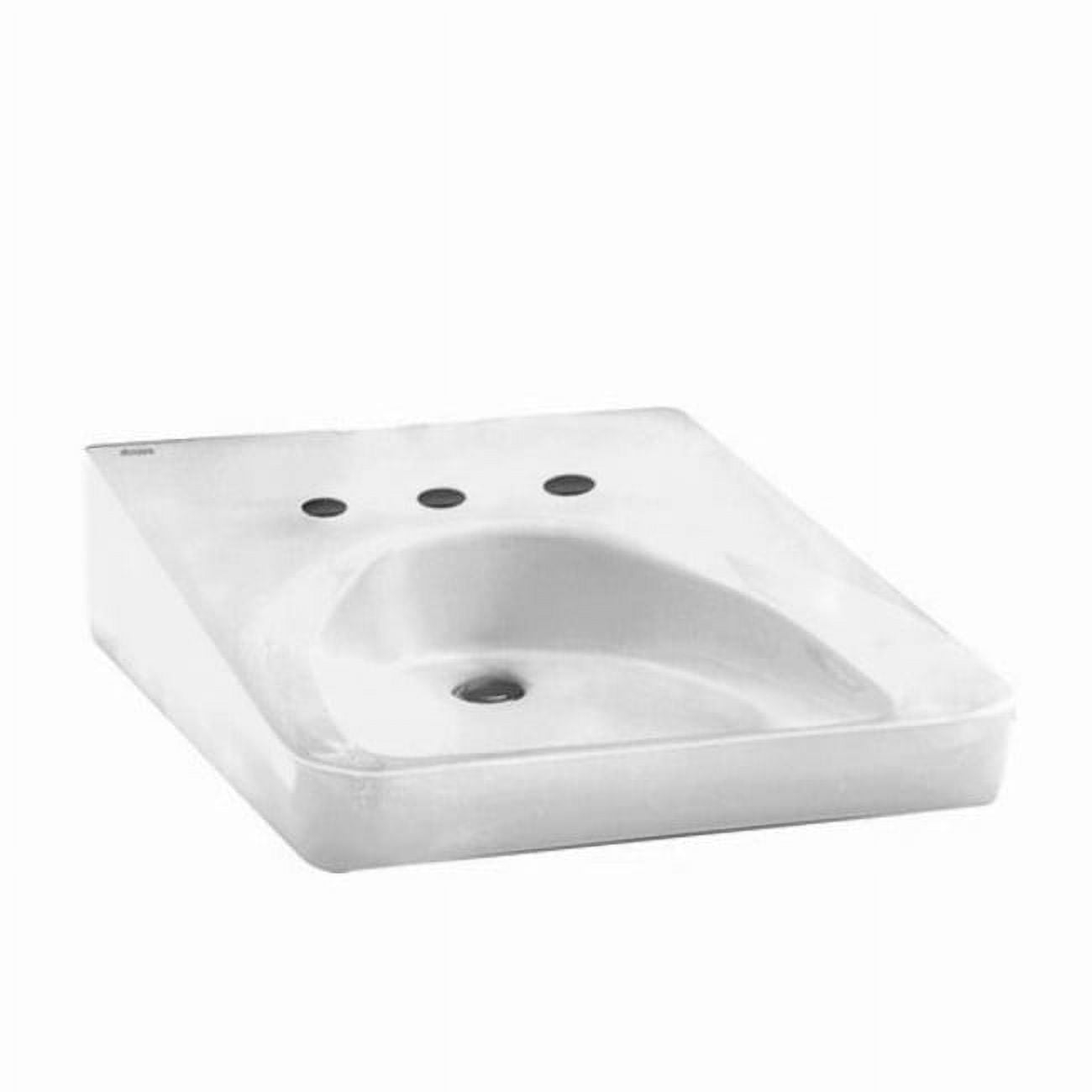 American Standard Wheelchair 20'' Vitreous China Rectangular Bathroom Sink with Overflow