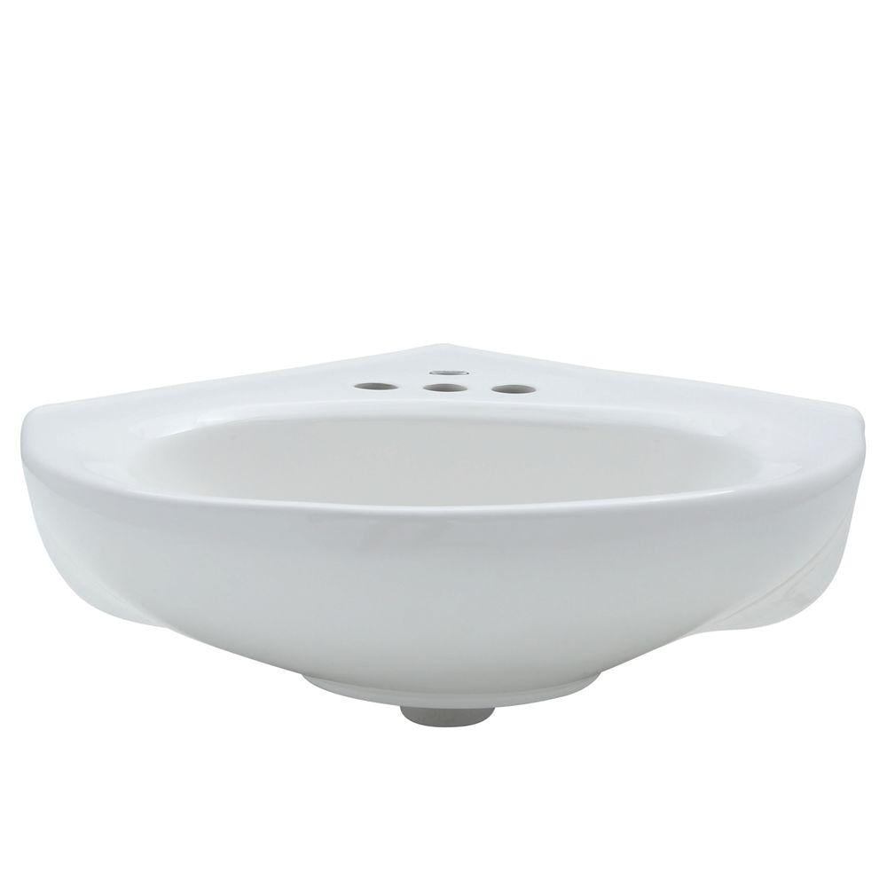 American Standard Cornice 15.5'' White Vitreous China Specialty Bathroom Sink with Overflow