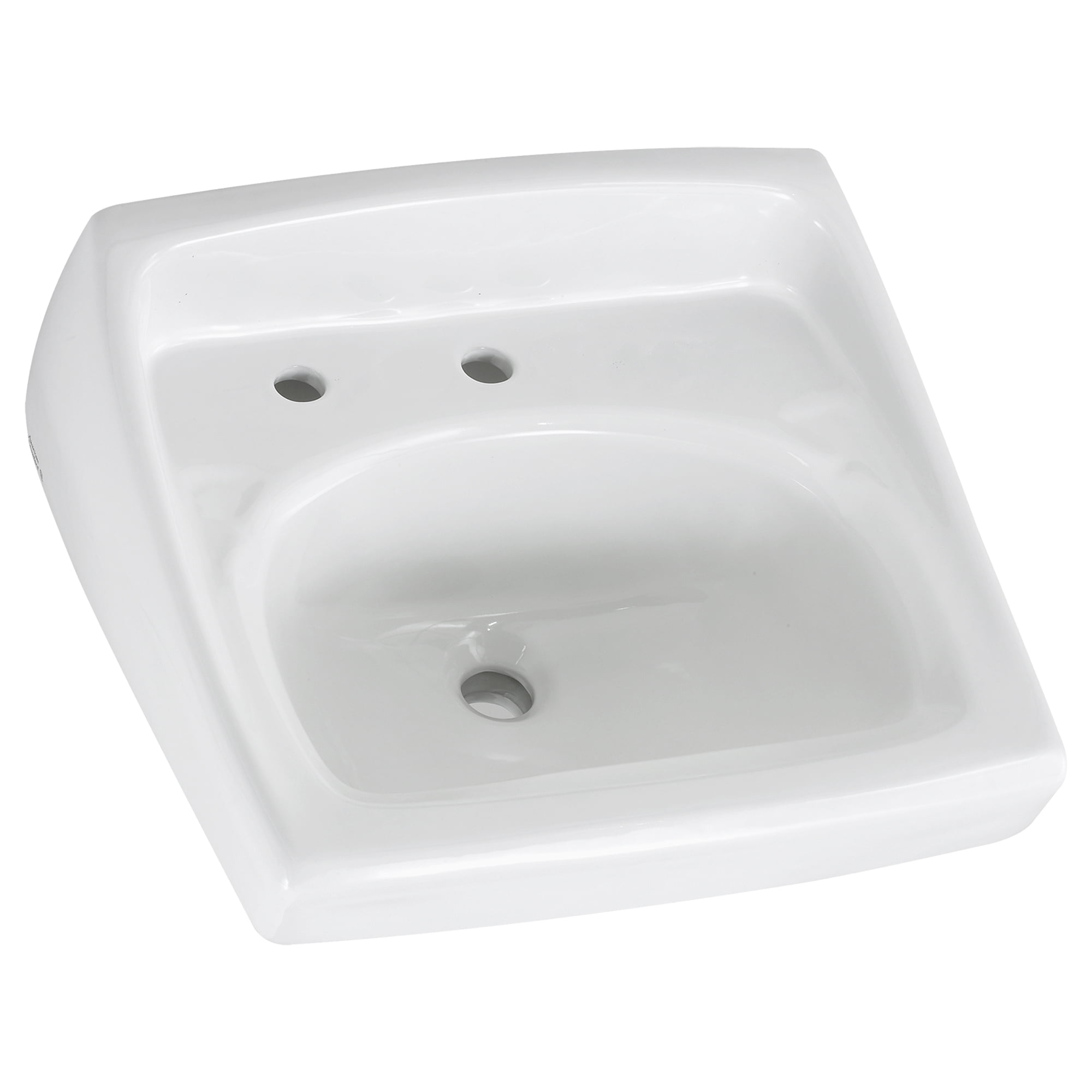 American Standard Lucerne 18.25'' White Vitreous China U-Shaped Bathroom Sink with Overflow