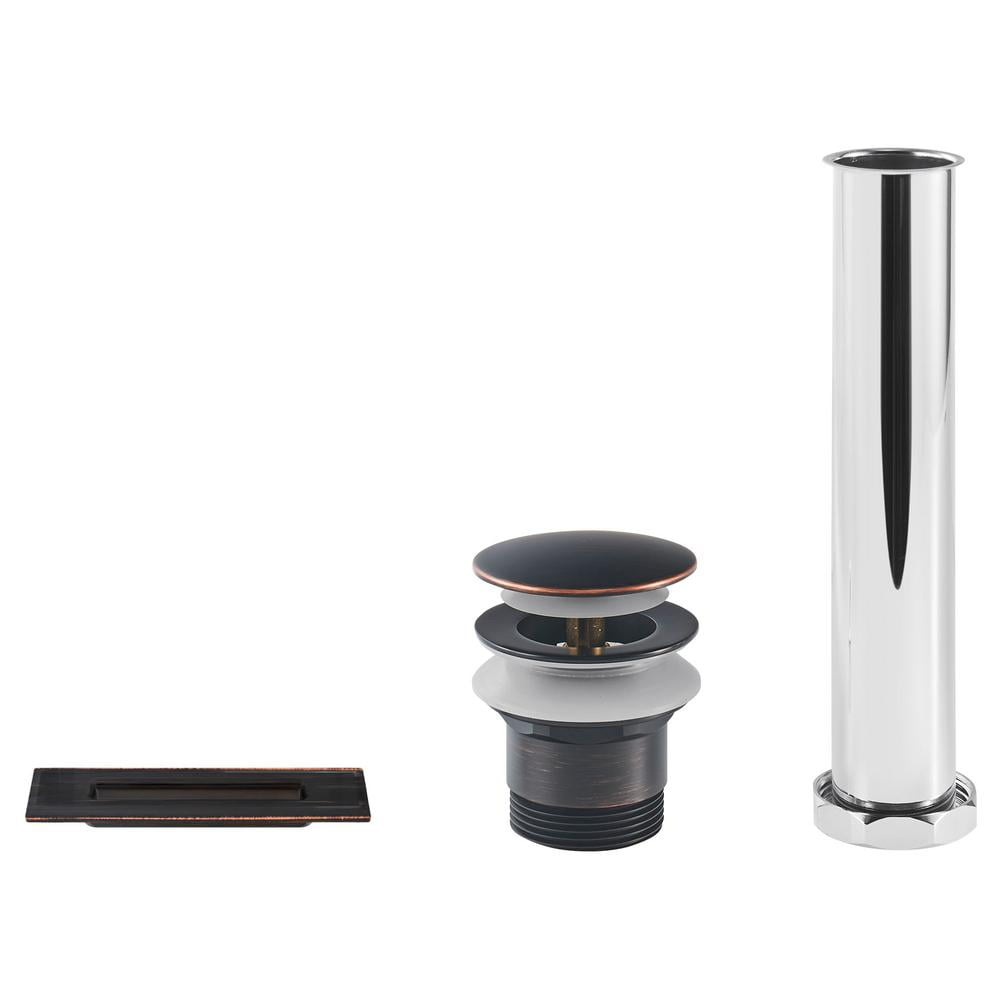 American Standard Town Square S Freestanding Tub Overflow Cover and Drain Kit in Legacy Bronze