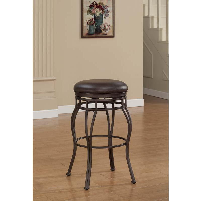 American Woodcrafters Villa 34" Backless Tall Bar Stool in Taupe Gray