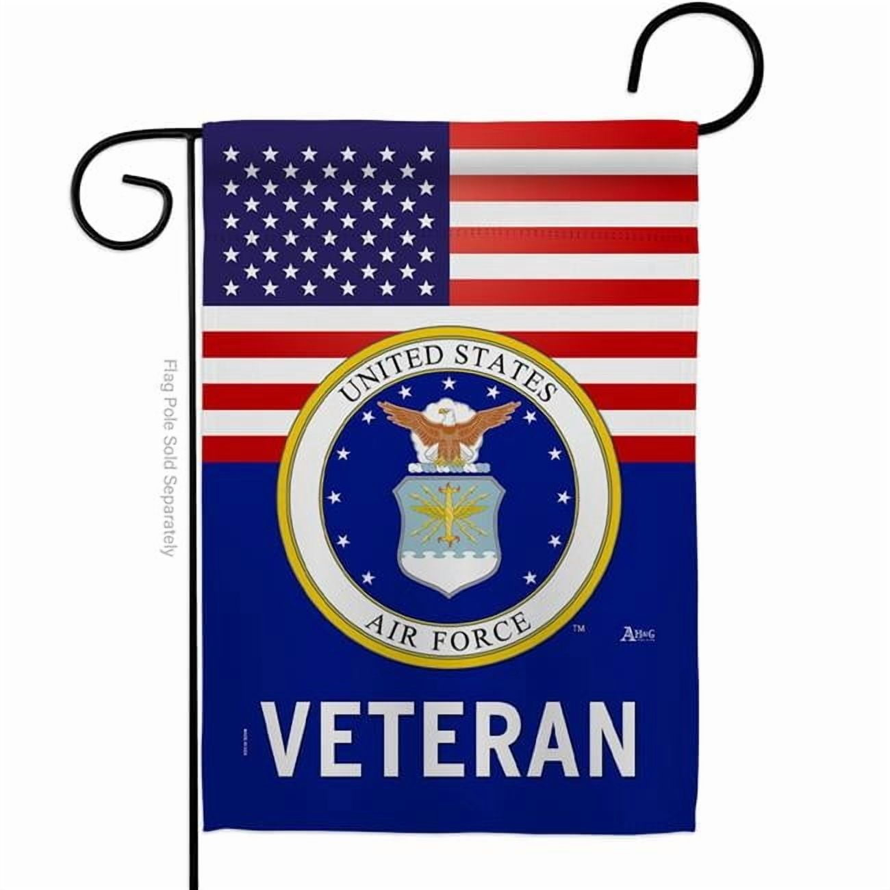 Americana Home & Garden G142620-BO 13 x 18.5 in. US Air National Guard Veteran Garden Flag with Armed Forces Double-Sided Decorative Vertical Flags House Decoration Banner Yard Gift