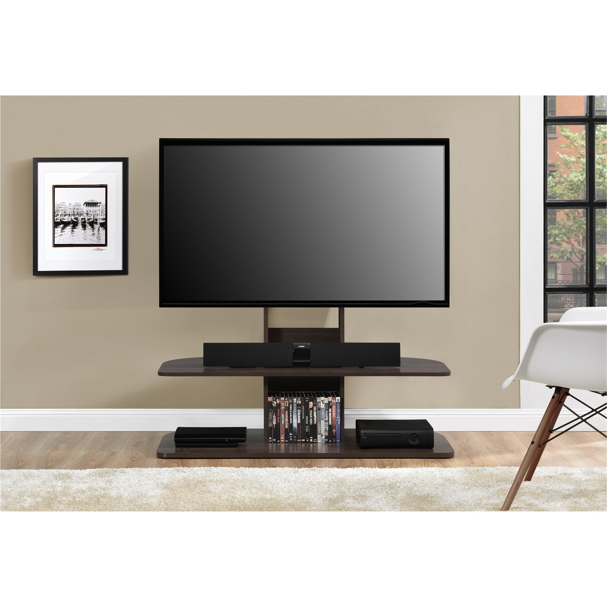 Ameriwood Home Galaxy XL TV Stand with Mount for TVs up 65", Espresso
