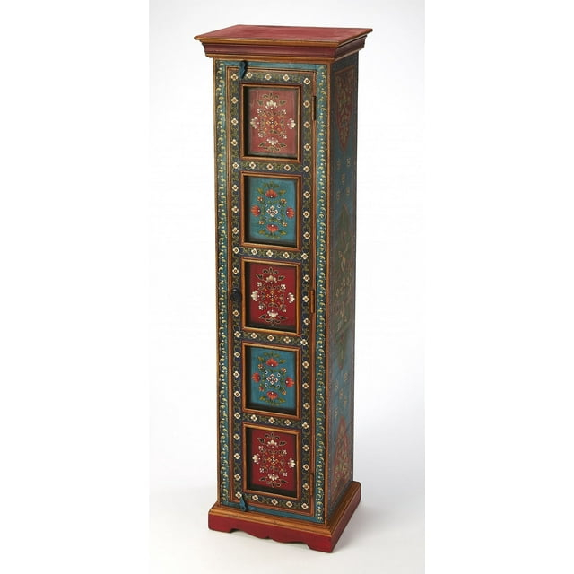 Amir Hand Painted Tall Cabinet