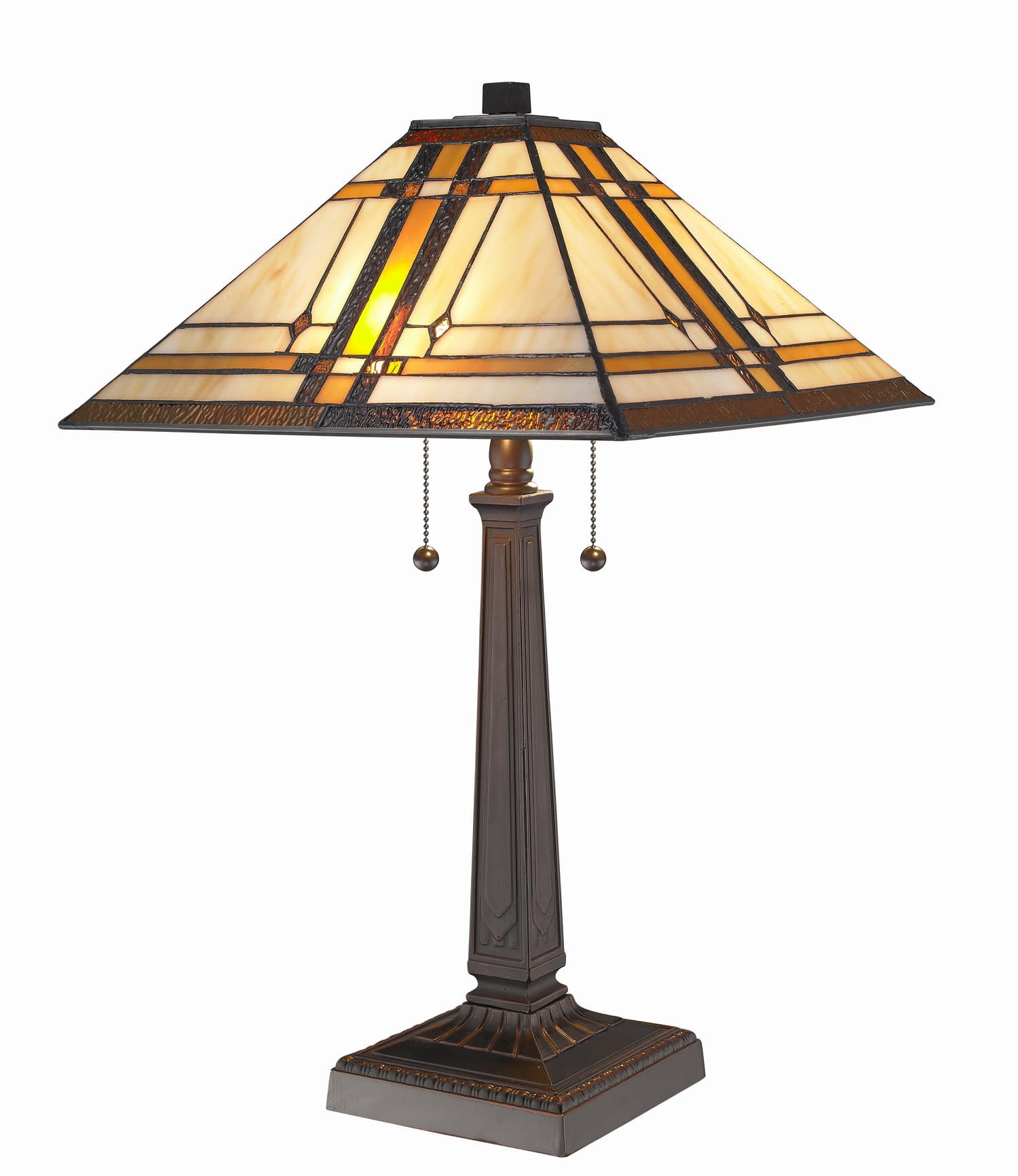 Amora Lighting Am1053tl14 2 Light 22-1/2" Tall Buffet Table Lamp - Brown