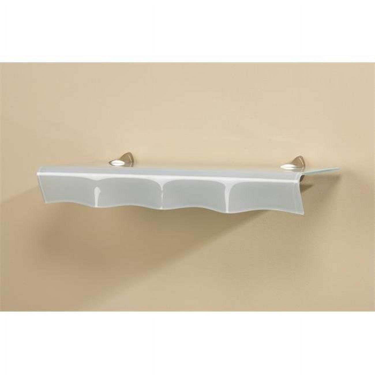 Concepts Oyster Opaque Glass Shelf, 8 x 40 in.
