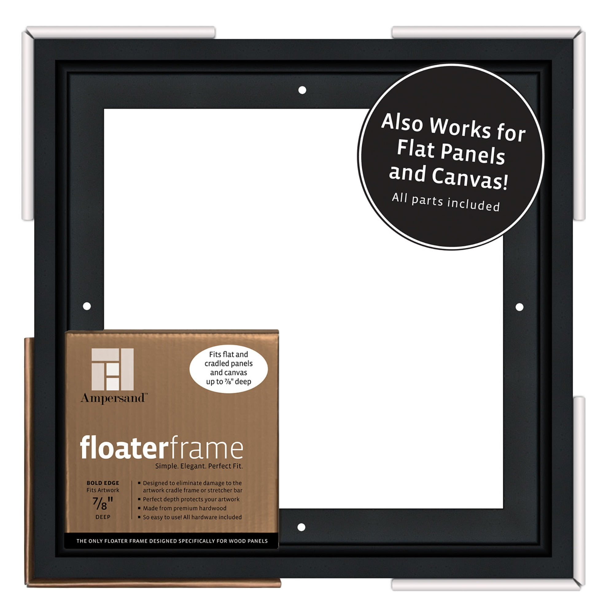 Ampersand Float Frame 7/8In Bold 10X10 Black