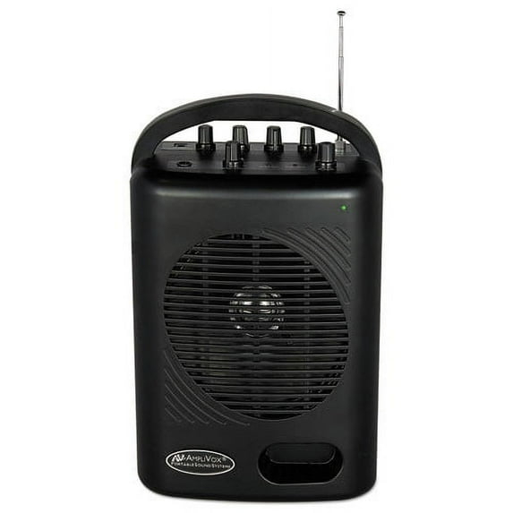 AmpliVox SW245 50W Power Pod PA - Black